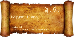 Magyar Ilona névjegykártya